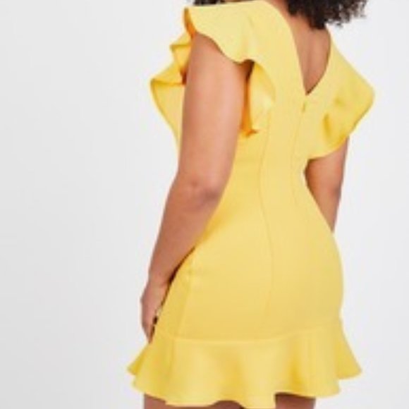 BCBG Ruffle Sleeve Mini Dress - Picture 3 of 3